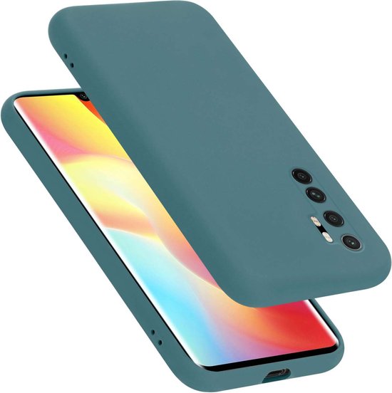 Coque Cadorabo pour Xiaomi Mi NOTE 10 LITE en VERT LIQUIDE - Housse de protection en silicone TPU flexible