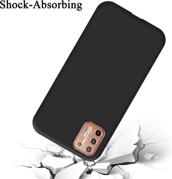 Coque Cadorabo pour Motorola MOTO G9 PLUS en NOIR LIQUIDE - Housse de protection en silicone TPU flexible Case Cover