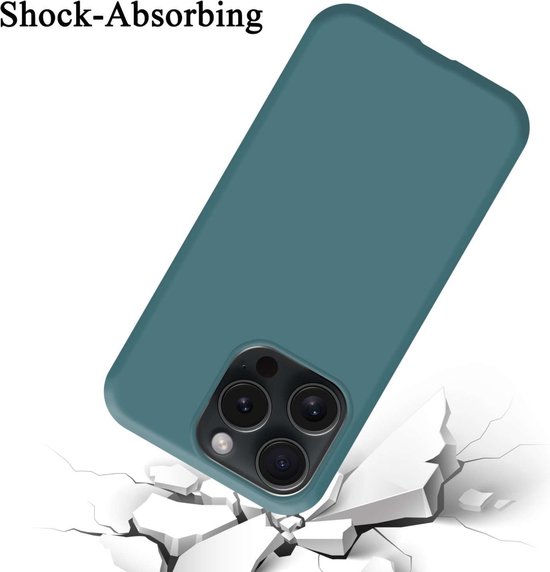 Coque Cadorabo pour Apple iPhone 15 PRO MAX en VERT LIQUIDE - Housse de protection en silicone TPU flexible Case Cover