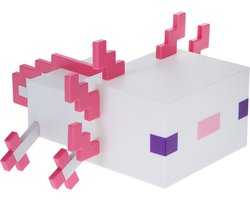 Minecraft Axolotl Light – Officieel gelicentieerd, vijf kleurmodi, Minecraft lamp om je gamingbureau of nachtkastje te decoreren, slaapkamerdecoratie voor Minecraft‑gamers, werkt op batterijen – Paladone