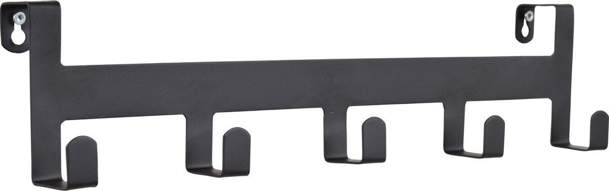 LOFT42 Colina Kapstok - 5 Haken - Metaal - Zwart - 44x10x4