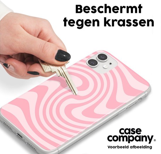 Case Company® - Coque Oppo A93 5G - Swirl Rose - Coque de téléphone souple - Protection sur tous les côtés et bord de l'écran