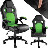 tectake® - bureaustoel gamingchair - luxe burostoel kantoorstoel - racingstoel burostoel gamestoel Tyson - zwart/groen