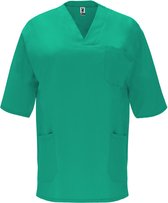 2 Pack Lab Groen unisex werkhes korte mouw voor hygiene beroepen (schoonheid, laboratorium, schoonmaak en voeding) Panacea maat 3XL