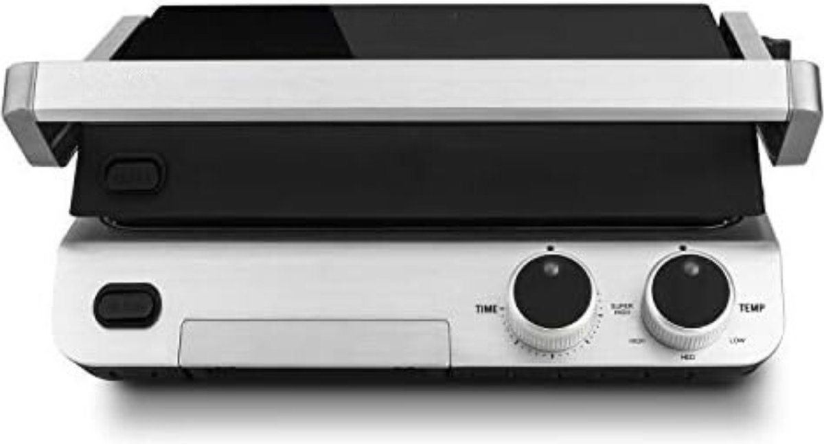Grill Apparaat Uitneembare Platen Contactgrill met Uitneembare Platen Grill Plaat Tosti Ijzer met Uitneembare Platen Zwart 30x25cm
