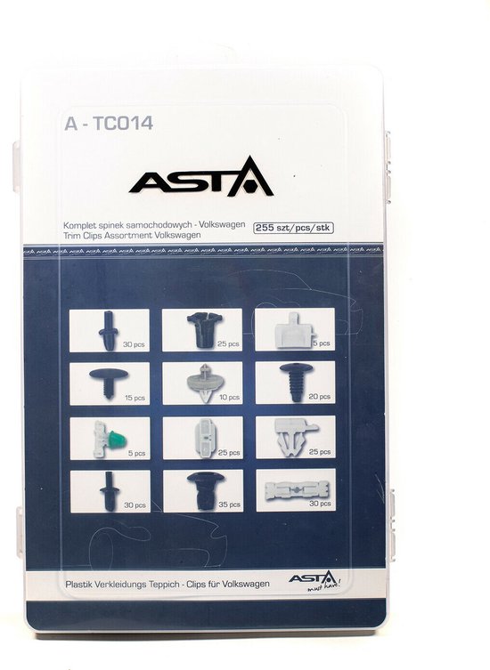 interieur clip set - auto clips 255 delig - volkswagen - interieurclips ...