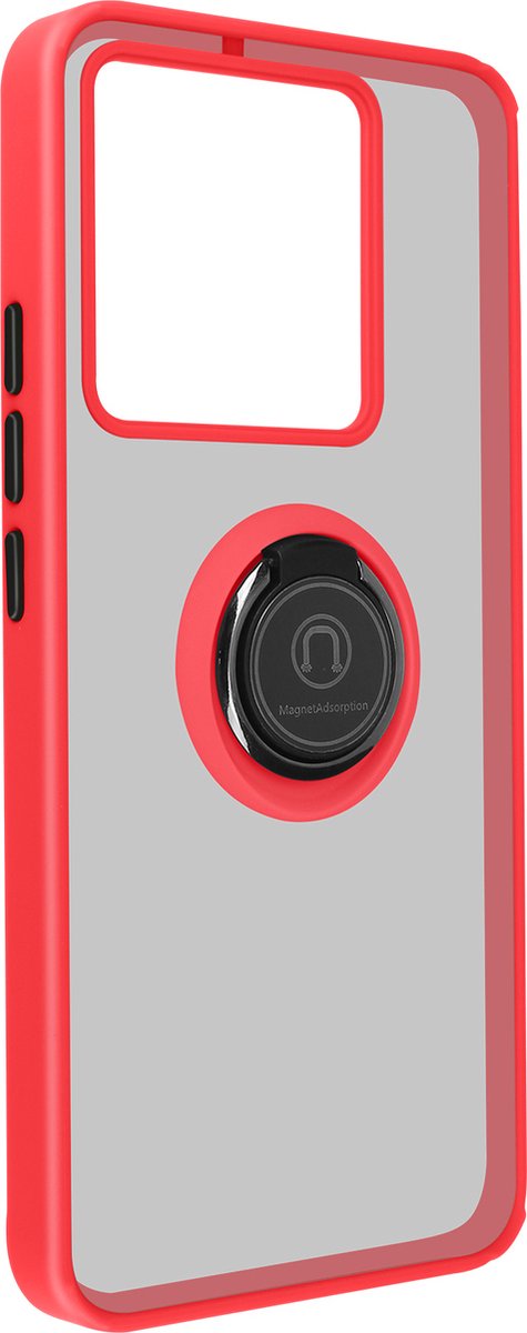 Avizar Hoes Geschikt voor Xiaomi 13T / 13T Pro Ondersteuningsring Ondersteuning, Rood