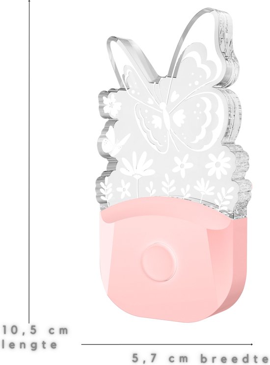 Fienosa Vlinderlamp - Nachtlamp Vlinder - Nachtlampje Stopcontact - Kerstcadeau - Nachtlampje baby - Nachtlampje Kinderen - Stekkerlamp - Dag en Nacht Sensor -Multi Colour van Fienosa — afbeelding 4