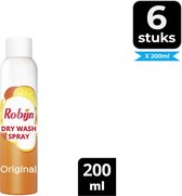 Robijn Dry Wash Spray Original? - 200 ml - Voordeelverpakking 6 stuks