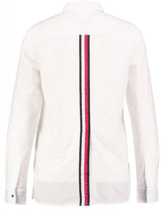 koud Gaan wandelen Rijke man Tommy hilfiger witte regular fit blouse met streep op de rug - Maat XS |  bol.com