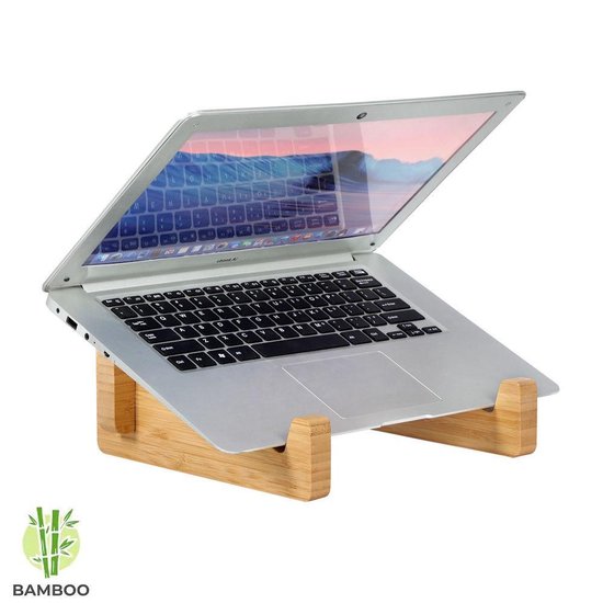Support pour ordinateur portable en bois de bambou - Support pour ordinateur  portable