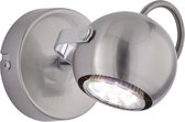 LED Plafondspot - Trion Bosty - GU10 Fitting - 1-lichts - Rond - Mat Nikkel - Aluminium - BSE