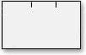Etiket 26x16 rechth wit perm 2slit 36 rol/ds 1000 st/rol