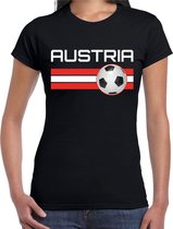 Austria / Oostenrijk voetbal / landen t-shirt zwart dames XS