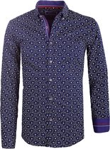 Carisma Overhemd Met Motief Heren Blauw 8486 - XL