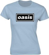 Oasis Dames Tshirt -L- Decca Logo Blauw