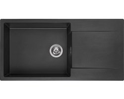 Reginox Amsterdam 540 spoelbak 100x50cm Black Silvery R30806