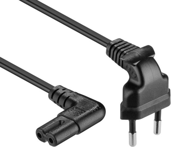 ACT CEE 7/7 naar C15 2m kabel zwart - AK5313