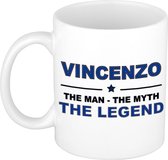 Vincenzo The man, The myth the legend cadeau koffie mok / thee beker 300 ml