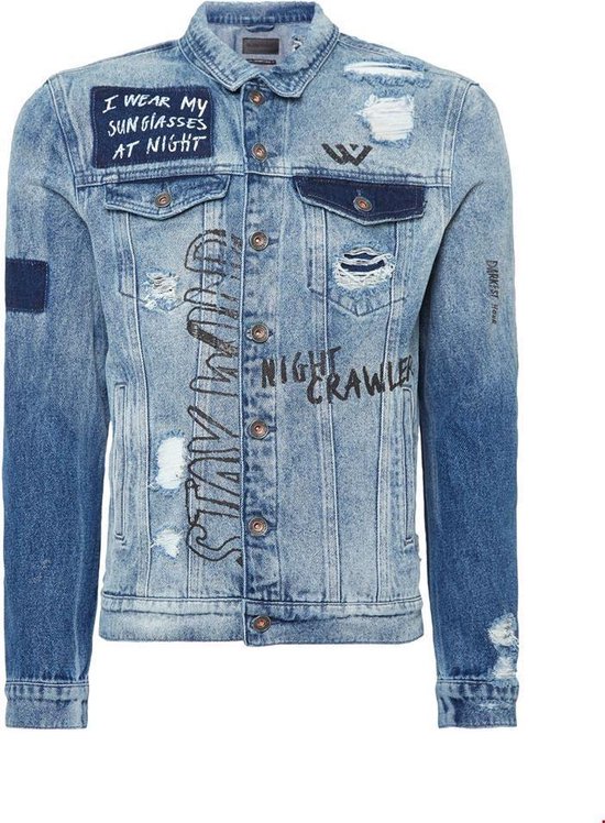 pure white denim jacket