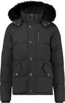 Purewhite -  Heren Regular Fit  Puffer  Jas  - Zwart - Maat L