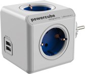 PowerCube Original Duo USB blauw Type F ter uitbreiding van de PowerCubes met kabel