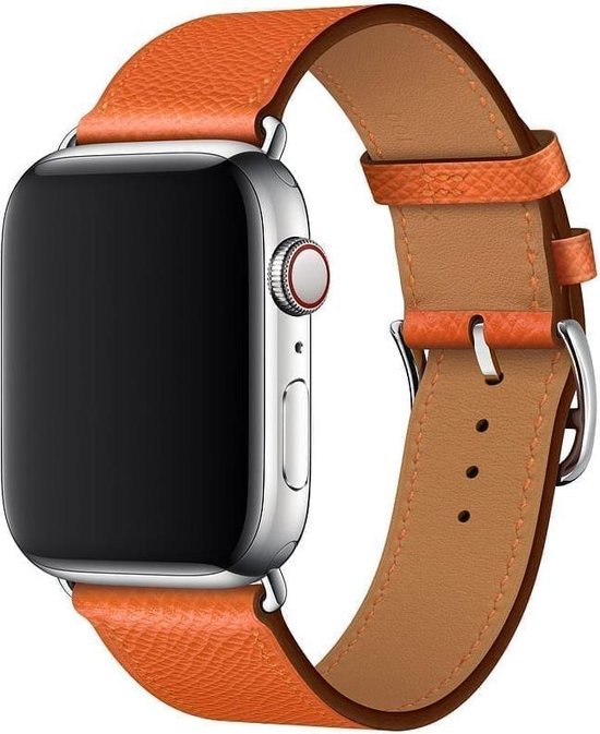 Apple Watch Leren Bandje Simple Tour Uptown Rouge-orange 40/38 mm