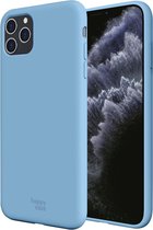 HappyCase Siliconen Back Cover Hoesje Blauw Geschikt voor Apple iPhone 11 Pro
