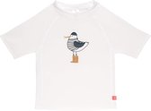 Lässig Splash & Fun Korte mouw Rashguard UV zwemshirt – Mr. Seagull white maat 74/80  7-12 maanden
