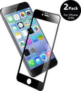 iPhone 6 / 6S Screenprotector Glazen Gehard  Full Cover Volledig Beeld Tempered Glass - 2 Stuks