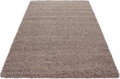 Himalaya Dream Shaggy vloerkleed Beige Hoogpolig- 65x130 CM.