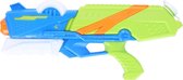 1x Waterpistolen/waterpistool blauw/groen van 41 cm kinderspeelgoed - waterspeelgoed van kunststof