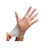 Handschoenen Wegwerp Vinyl - latex vrij- Ongepoederd - Wit - Maat M - 100 stuks