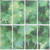 Horizons raam/bladeren groen (glasroeden vliesbehang, multicolor)