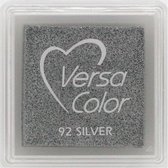 Tsukineko Inkpad - VersaColor - 3x3cm - Silver - zilver inktkussen - inkt