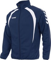 hummel Team Top Full Zip Sportjas Kinderen - Blauw - Maat 128