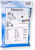Scanpart stofzuigerzakken 4 stuks - Geschikt voor Panasonic - C2 C2E C20E - Inclusief 1 filter - Alternatief