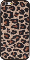 Meilleurs cas Coque arrière en cuir léopard pour téléphone iPhone 6