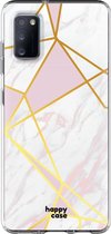 HappyCase Samsung Galaxy A41 Flexibel TPU Hoesje Roze Marmer print