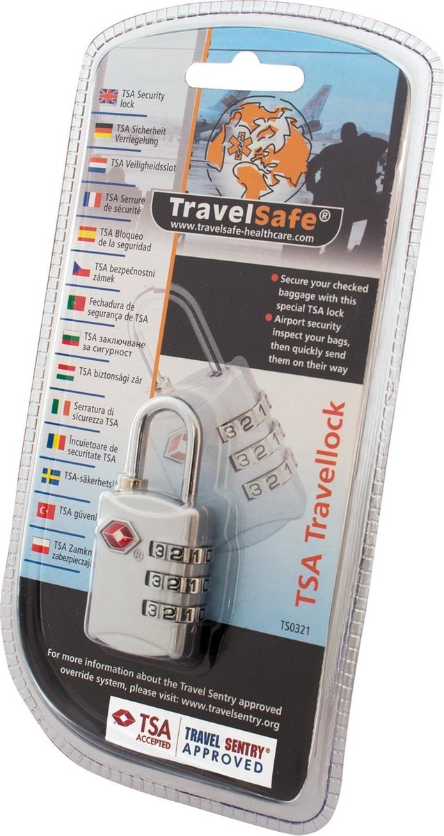Travelsafe TSA Reisslot / Hangslot - Cijfer