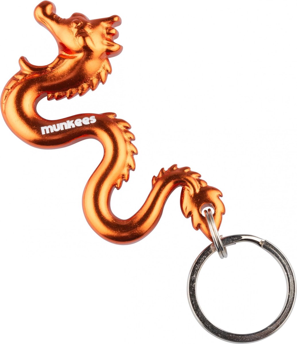 Munkees Flesopener 3d Draak Oranje Staal 7 Cm