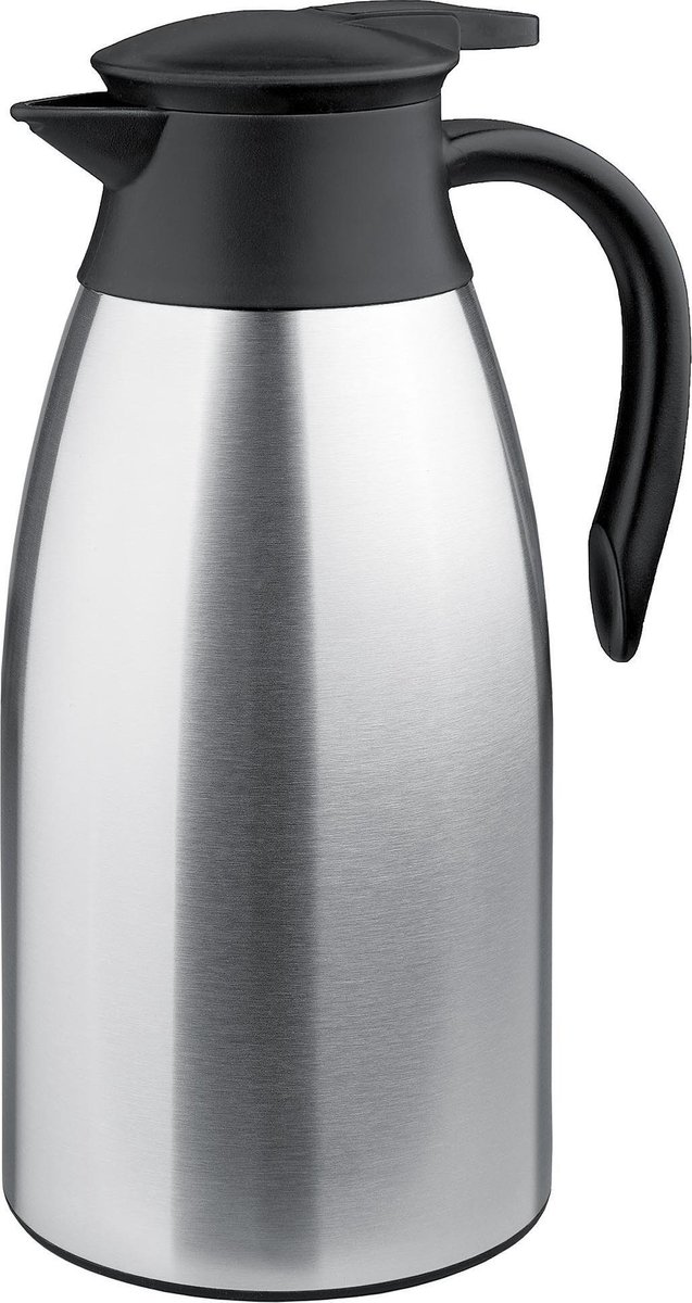 Isosteel Rvs Thermoskan 2 Liter Zilverzwart Isosteel Rvs Thermoskan 2 Liter Zilverzwart