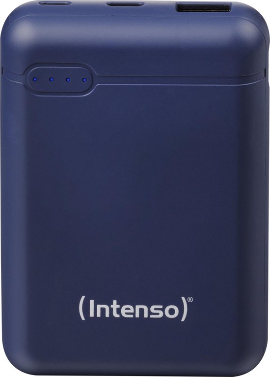 (Intenso) Powerbank XS10000 - 10.000mAh - Li-polymer - USB-A en USB-C - Donker blauw (7313535)