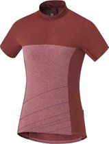 Shimano Trail Fietsshirt korte mouwen Dames, garnet rose Maat L