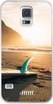 Samsung Galaxy S5 Hoesje Transparant TPU Case - Sunset Surf #ffffff