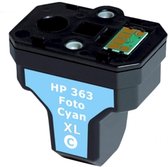 Geschikt voor HP 363 / 363XL Inktcartridge Licht Cyaan - Geschikt voor HP Photosmart 3110, 3210, 3310, C5180, C6180, C6280, C7280, C8180, D7160, D7463 - Inktpatroon - Inkt - C8774EE