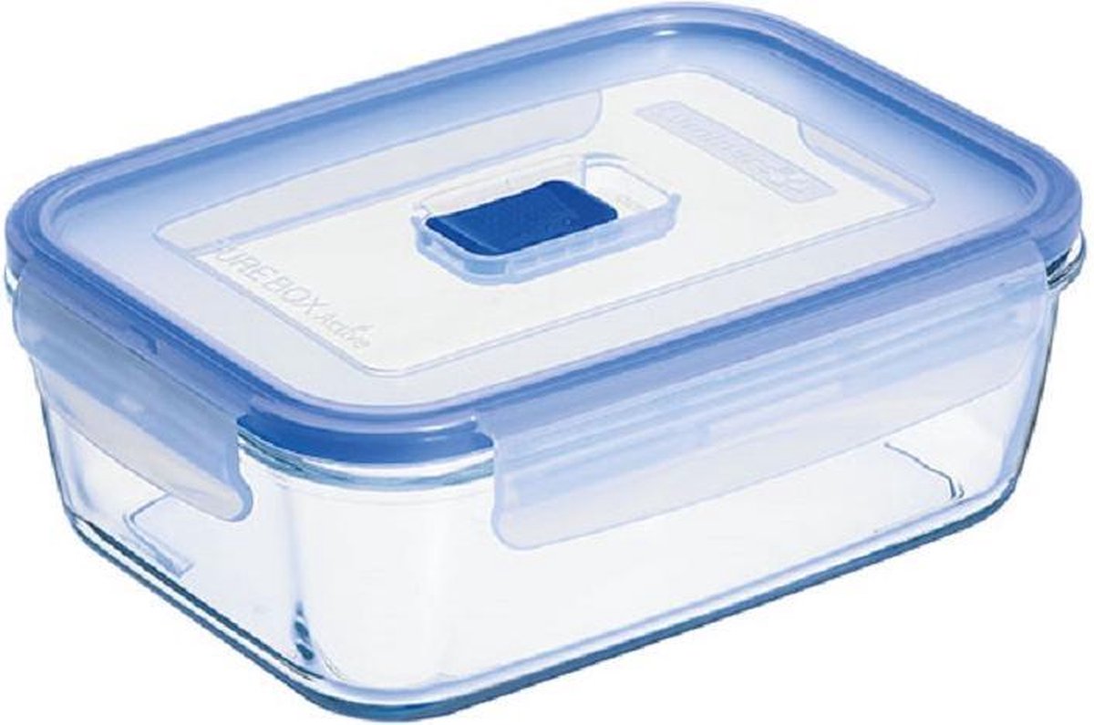 Luminarc Pure-Box-Active - Vershouddoos - 1,22 Liter - Glas - (set van 3) En Yourkitchen E-kookboek - Heerlijke Smulrecepten