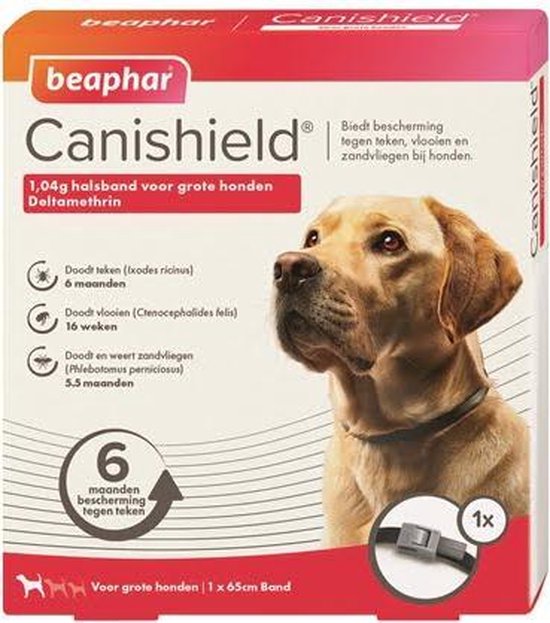 Beaphar Canishield Anti Vlooien en Tekenband Hond S - M - 48 cm