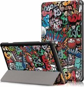 Lenovo Tab M10 Hoesje - Tri-Fold Book Case (TB-X505 & TB-X605) - Graffiti