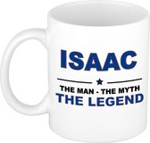 Isaac The man, The myth the legend cadeau koffie mok / thee beker 300 ml